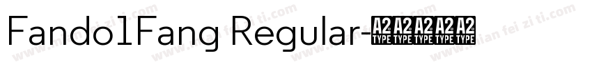 Fando1Fang Regular字体转换